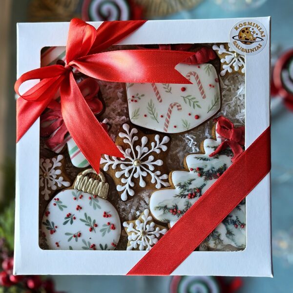 Raudonas Kalėdinis kaspinas