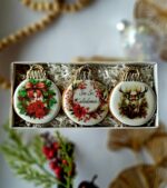 Raudoni Kalėdiniai žaisliukai - Image 2