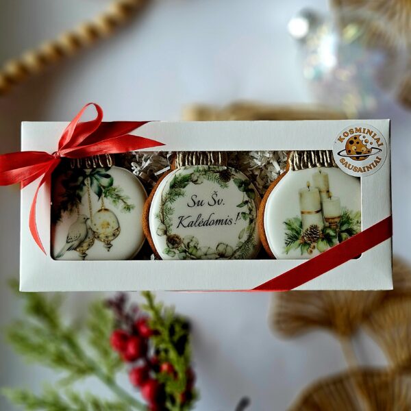 Žali Kalėdiniai žaisliukai