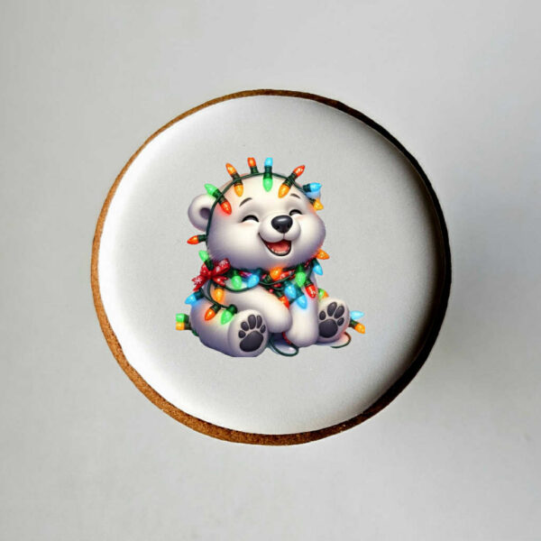 "Linksmas meškutis" dekoruotas sausainis