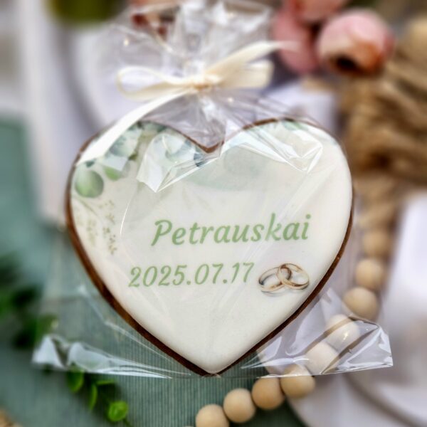 Dekoruotas sausainis "Vestuvių belaukiant"