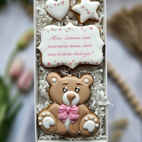 Rinkinys "Meškutis rožiniais akcentais"