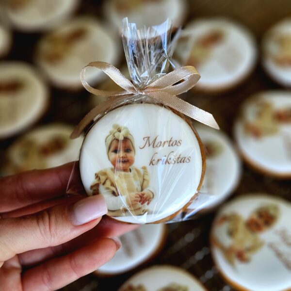 Dekoruotas sausainis "Krikštuko nuotrauka"