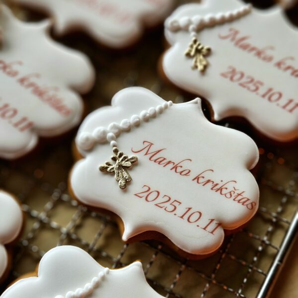 Dekoruotas sausainis "Rožančius"