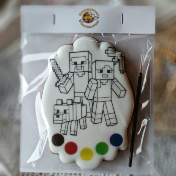Spalvinimo sausainis "Minecraft"