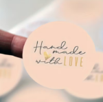 Lipdukas "Hand made with love"