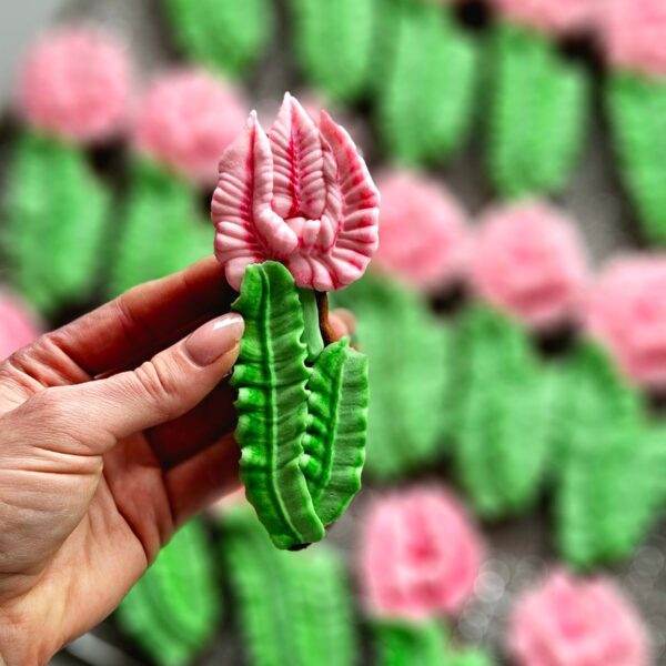 Rankų darbo sausainis Tulpė